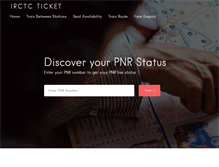 Tablet Screenshot of irctcticket.com